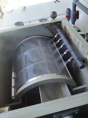 Aquaculture RAS Fish Pond Micro Filtration Screen with Automatic Rotary Drum Filter