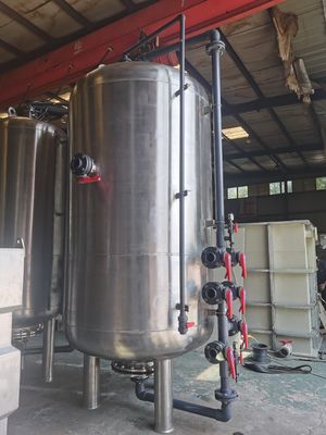 SS304/SS316 Water Nozzle TPSF Automatic Backflush Quartz Sand Filter for Water Treatment