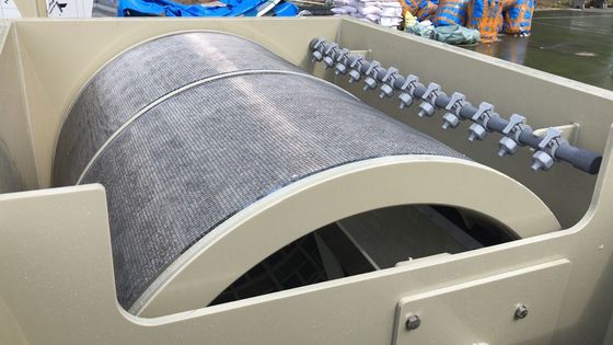 PP PVC Material Recirculating Aquaculture Drum Filter for Indoor Koi Pond Ras System
